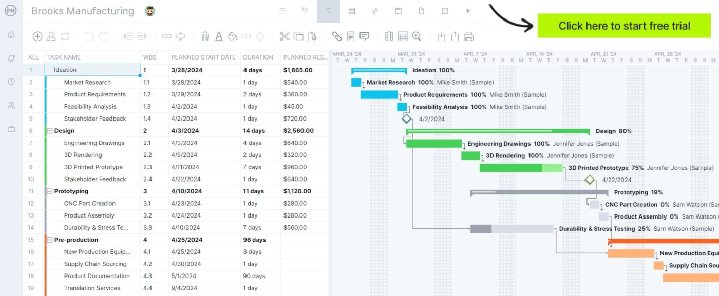 Excel Bill of Materials Template by Project Manager: bill of materials template