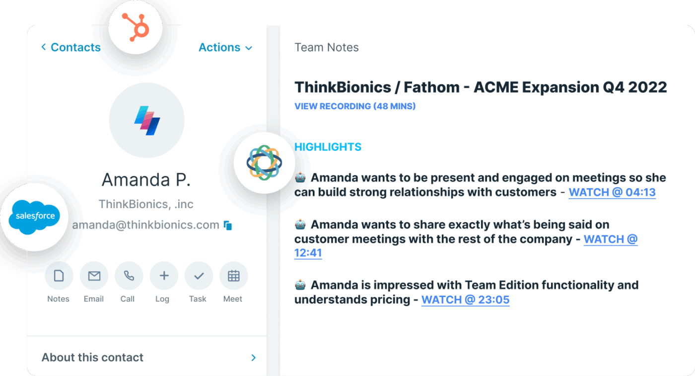 Fathom : AI that Listens and Takes Notes