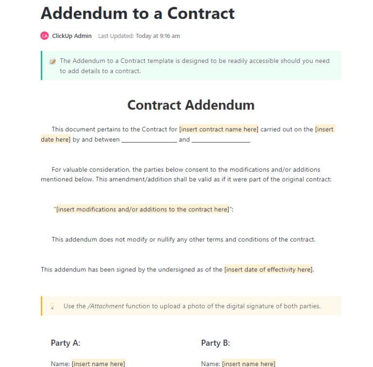 Free-Contract-Addendum-Templates-to-Easily-Update-Existing-Agreements