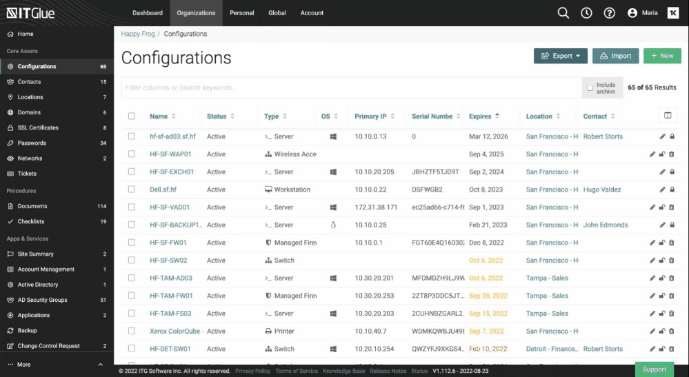 IT Glue : IT documentation software