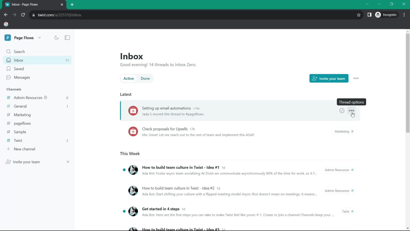 Twist Interface:  twist vs slack