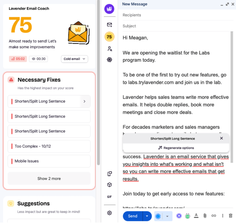 Lavender : AI Sales Assistant Software
