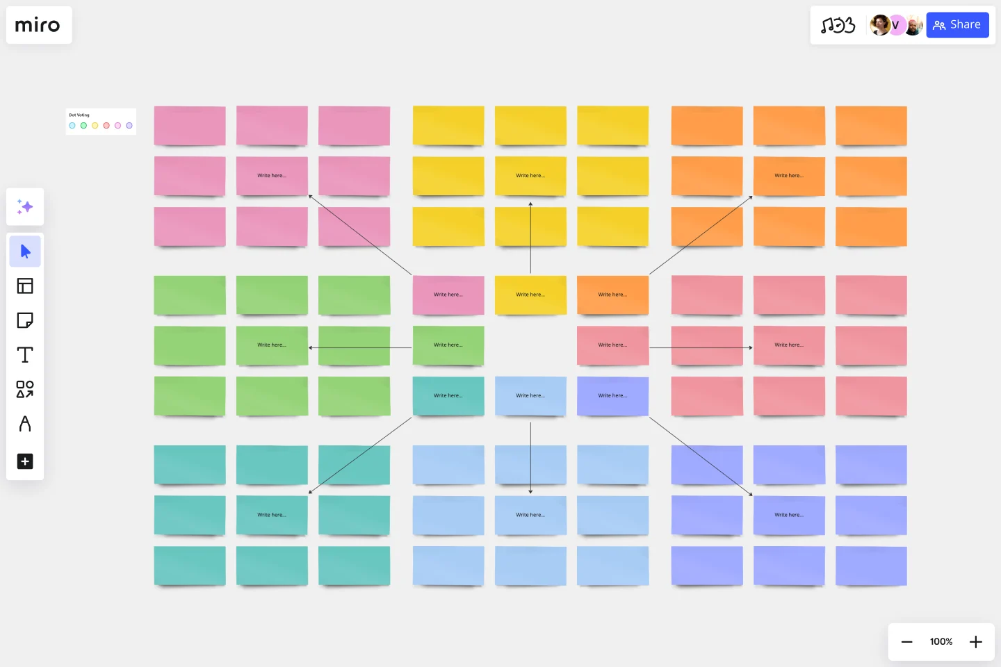 Mandala Chart Template by Miro 