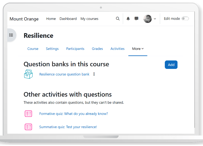 Moodle Dashboard: LMS voor kleine bedrijven