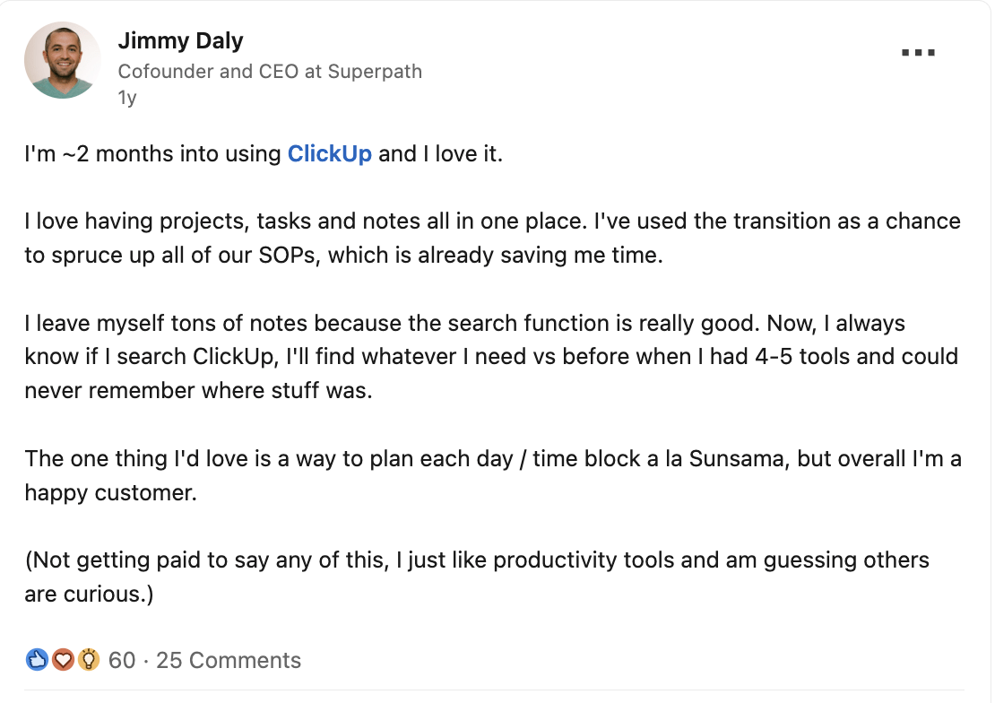 Jimmy Daly ClickUp