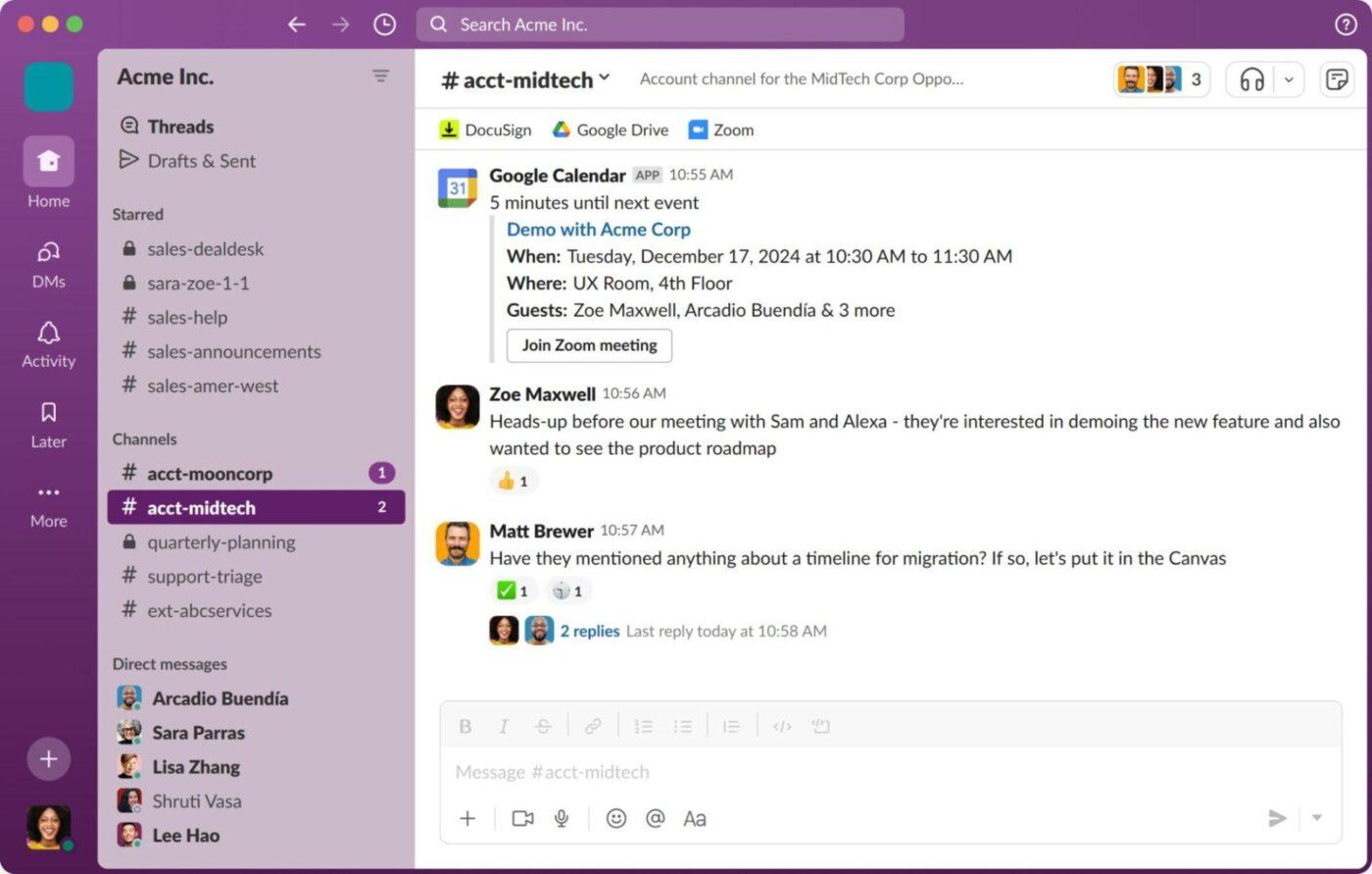 Slack Dashboard