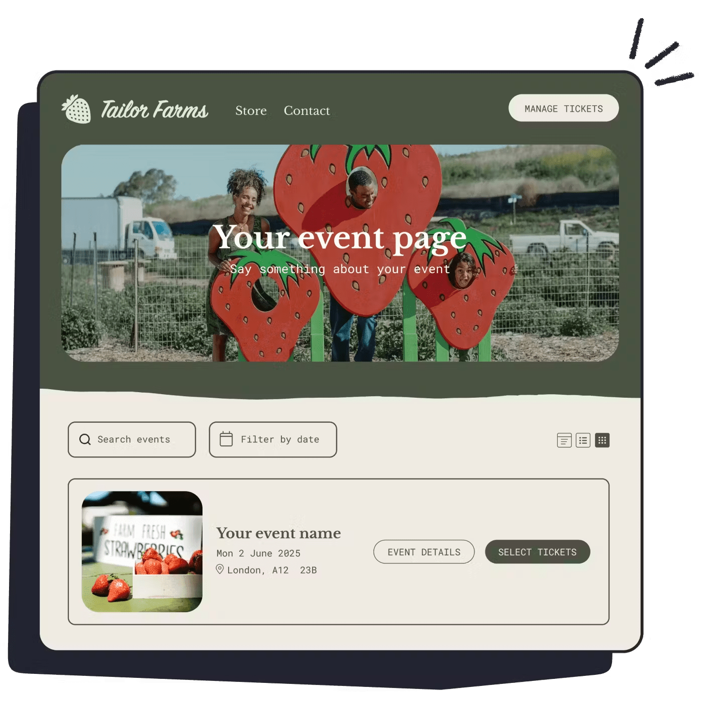 Dashboard Ticket Tailor