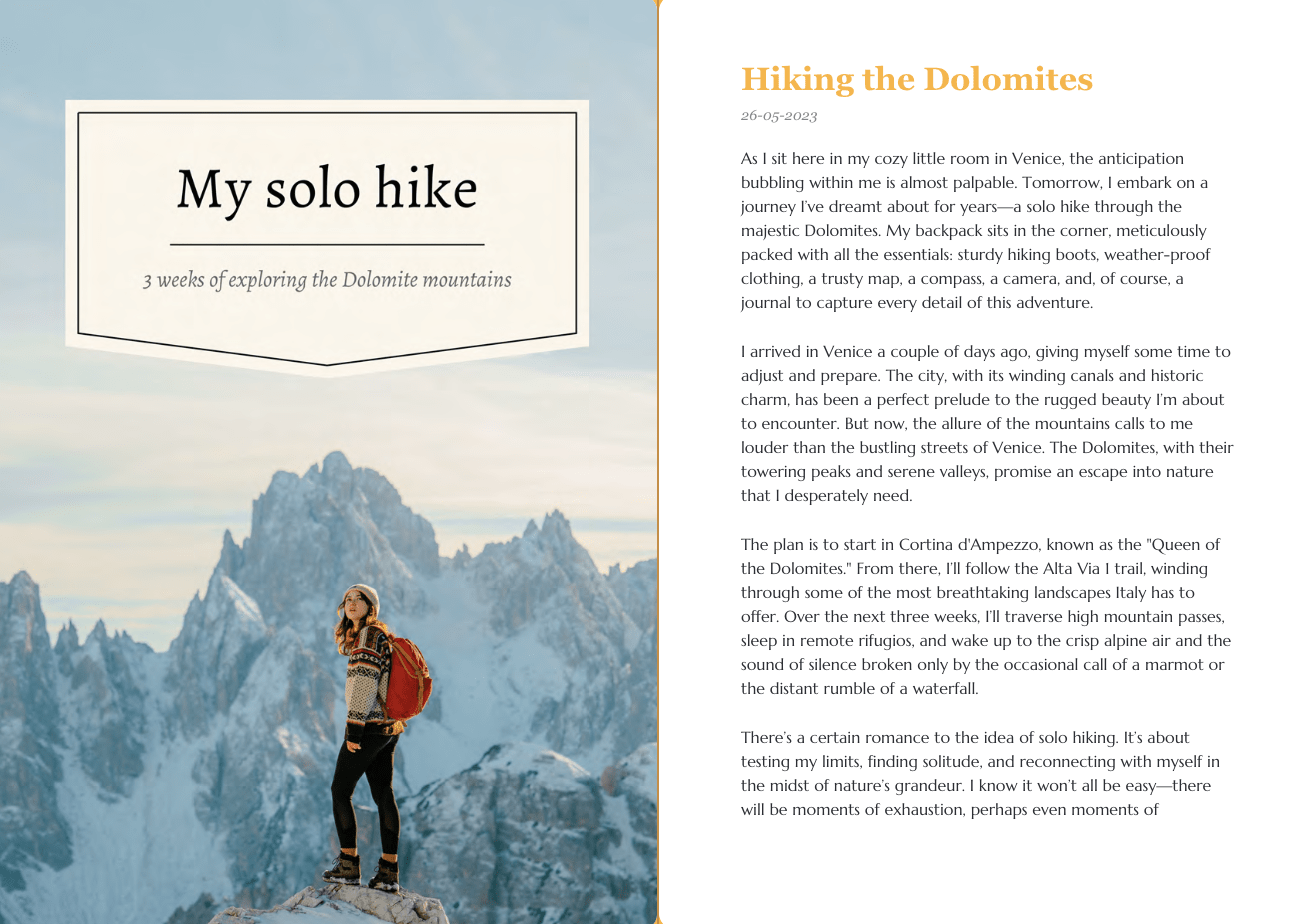 Travel Diaries Dashboard: Journey Alternatives 