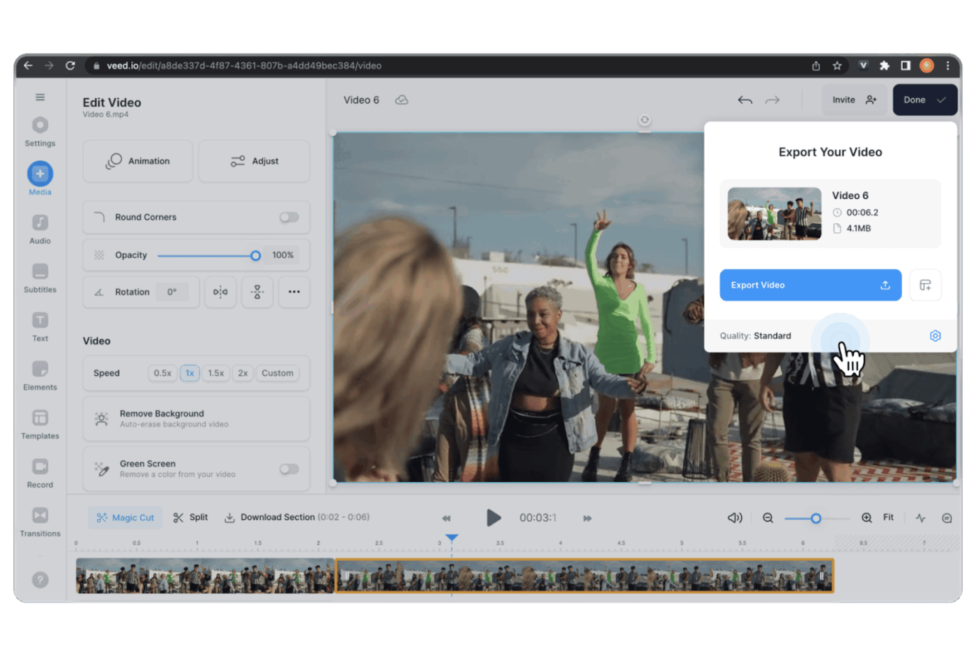 VEED Dashoard: Vidyard Alternatives