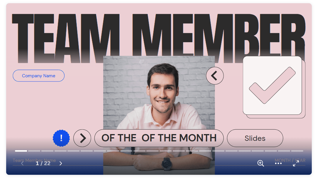 Google Slides Team Member of the Month Template by Slides Carnival