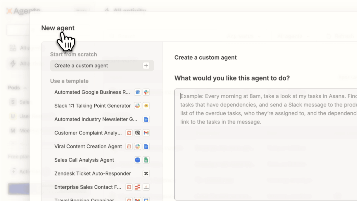 Zapier AI Agents Dasboard : AI Agent Builders