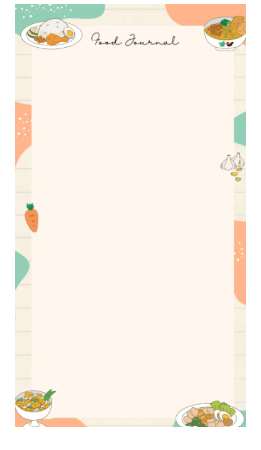 Abstract Food Journal Template for Instagram by Canva