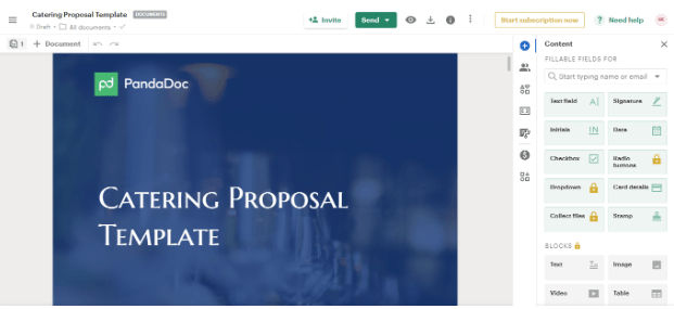 Catering Proposal Template: Catering Proposal Template by PandaDoc