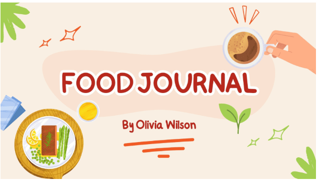 Food Journal Template: Food Journal Presentation Template by Canva