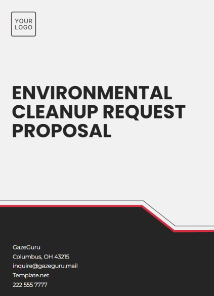 Cleaning Proposal Template: Environmental Cleanup Request Proposal Template by Template.net