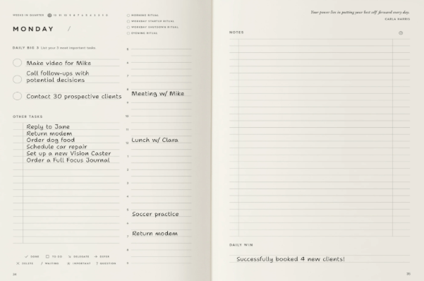 Best Productivity Planners: Full Focus Planner - Best structured daily planner