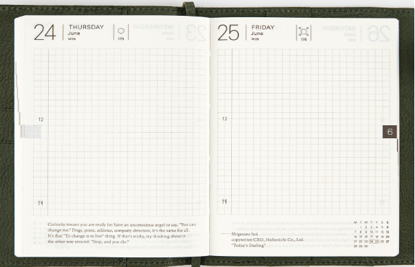 Hobonichi Techo Planner: Best for compact, all-in-one note-taking
