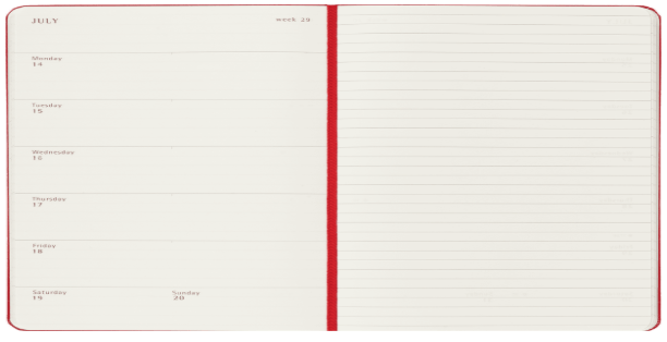 Best Productivity Planners: Moleskine Weekly Planner - Best for durability and timeless design