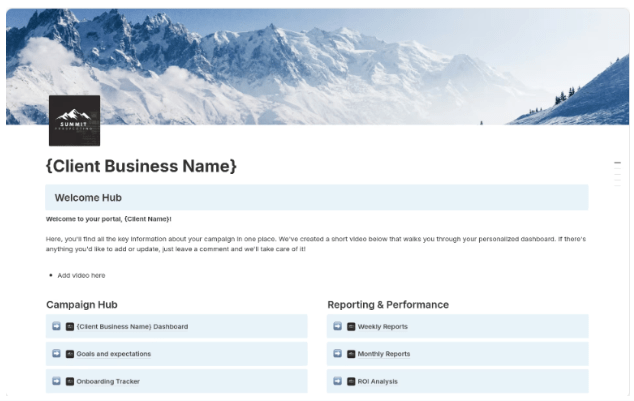 Notion CRM Template: Agency Dashboard Template by Jake Pretty