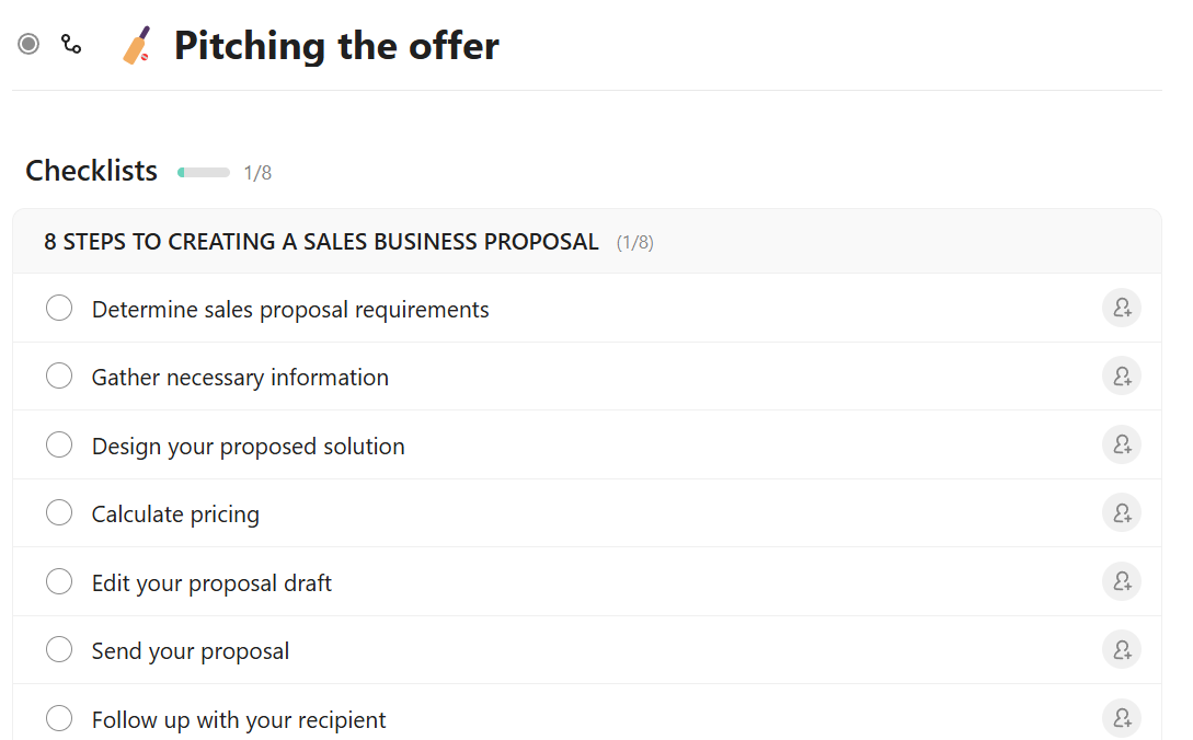 Checklist : modèle de guide de l'équipe commerciale