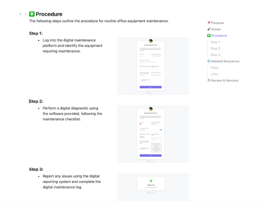 Maintenance Schedule Template: ClickUp Scheduled Maintenance SOP Template