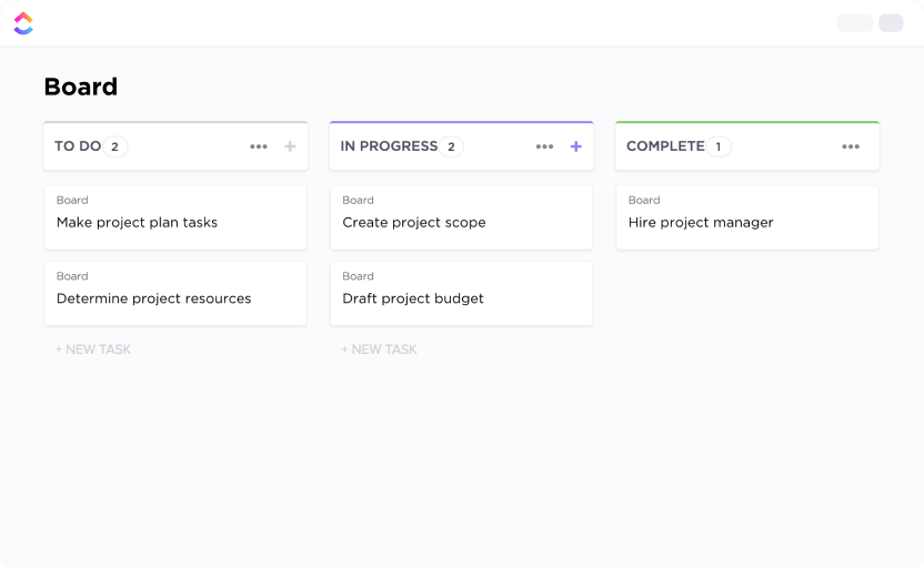 ClickUp Kanban Template