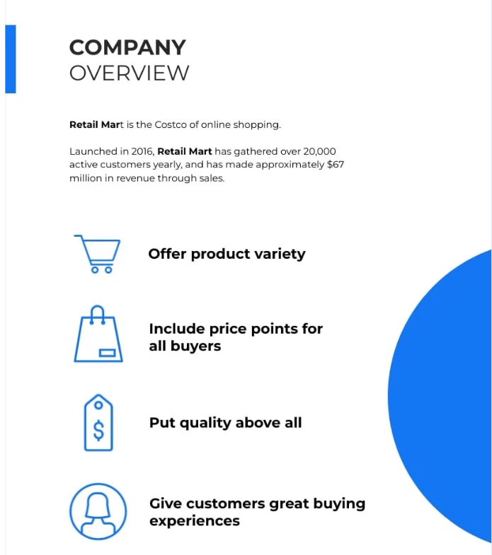 modèle de guide de vente e-commerce par Visme : Modèle de guide de vente