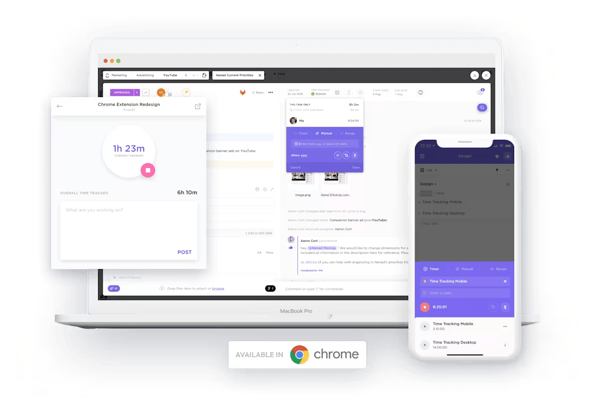 ClickUp Project Time Tracking