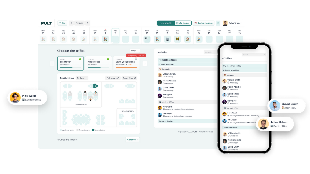 Pult - hybrid work software