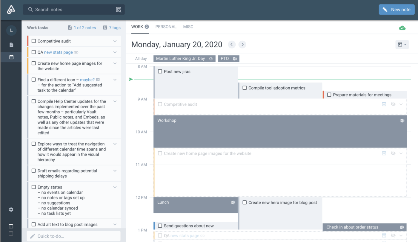 ClickUp vs. Amplenote: Note-taking apps for centralized work