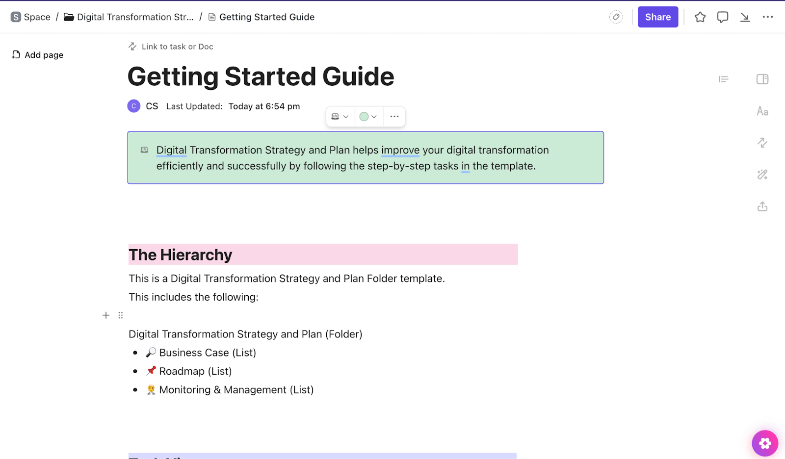 Digital Transformation Strategy & Plan Template