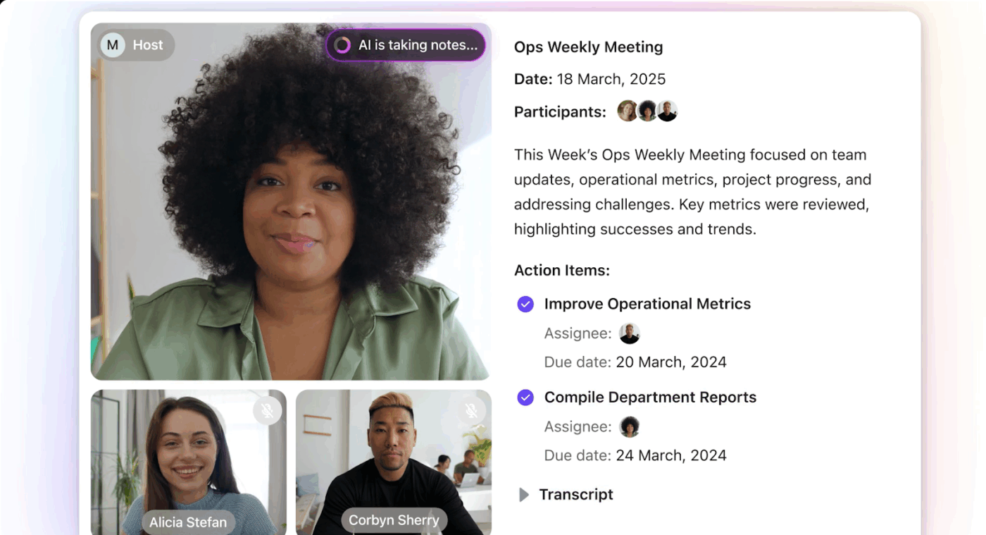 ClickUp AI Notetaker: knowledge management for sales