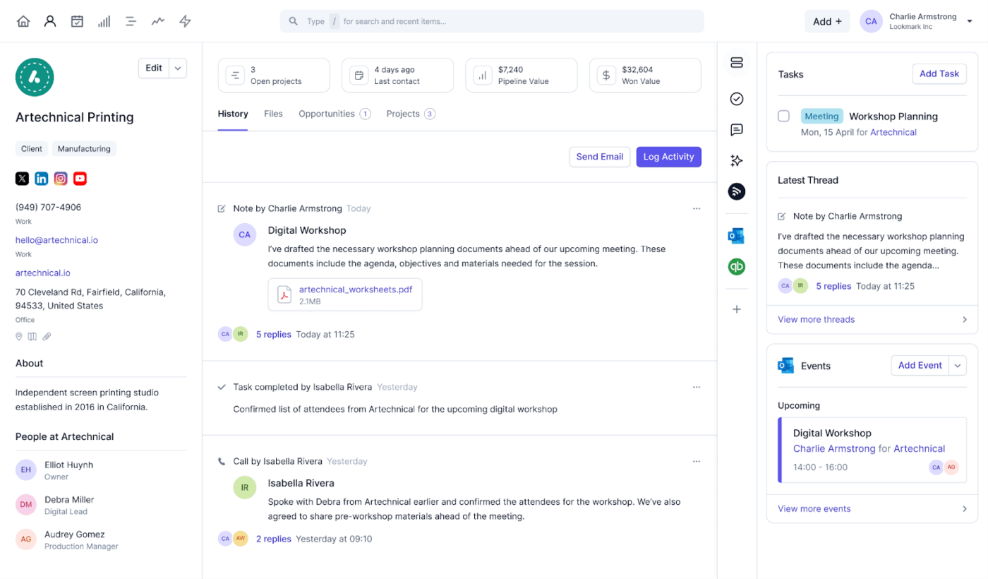 Capsule CRM -  moxie alternatives