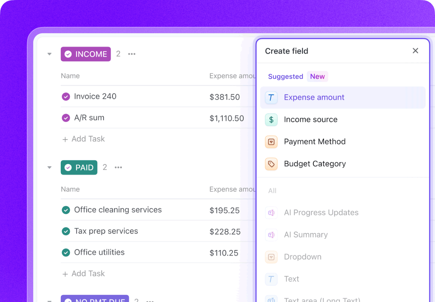 ClickUp Custom Fields
