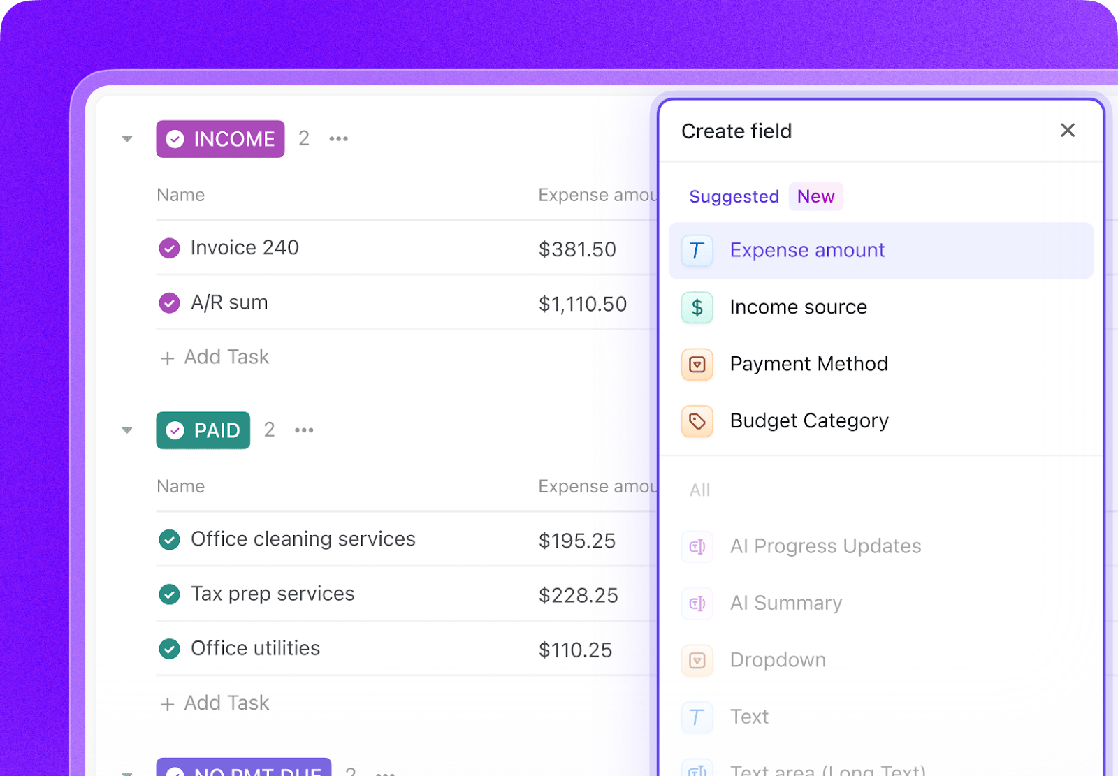 ClickUp Custom Fields