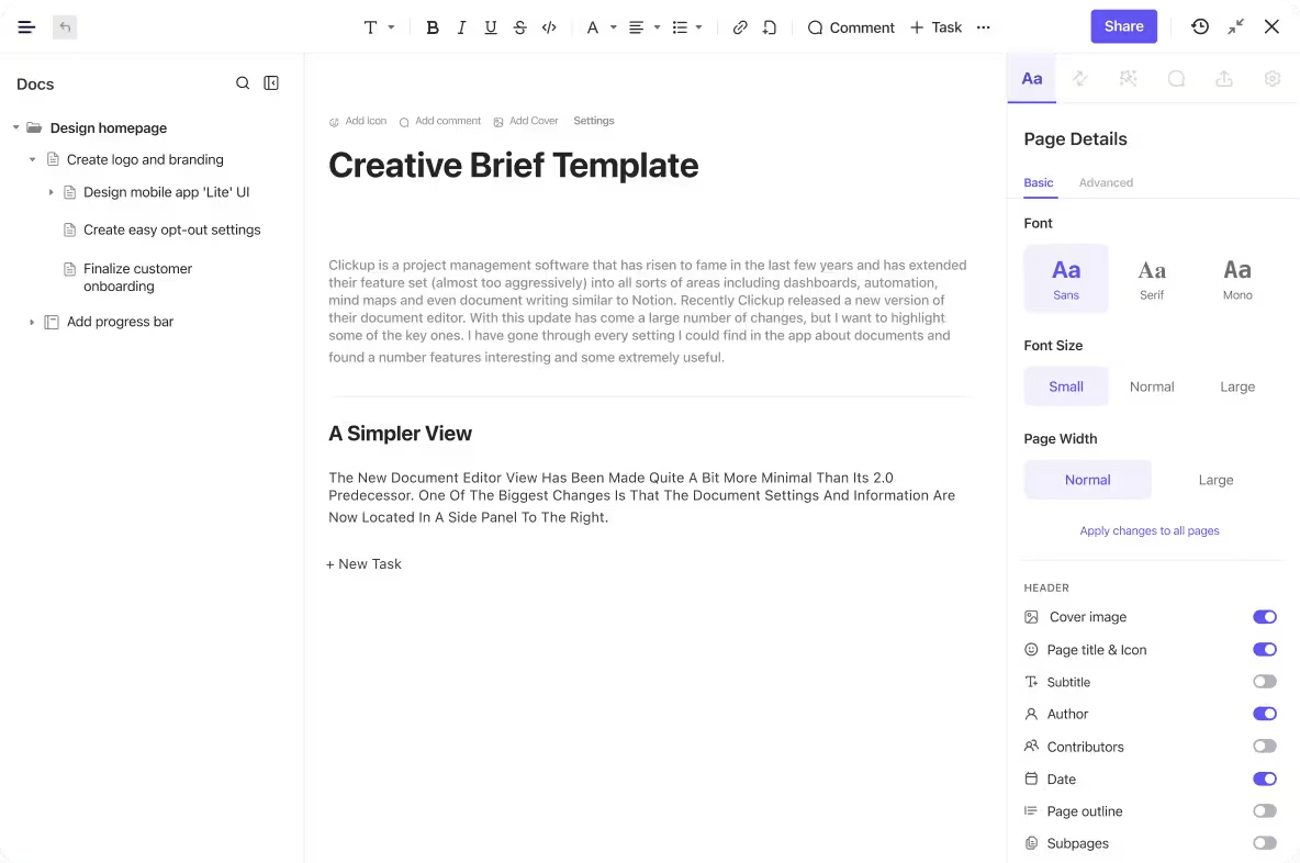 ClickUp Collaboration: marketing strategies for architecture firms