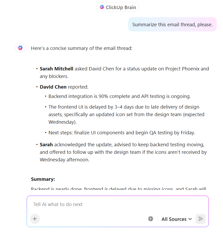 ClickUp Brain: สำรวจวิธีการทำงานในสำนักงานให้เป็นอัตโนมัติด้วย AI