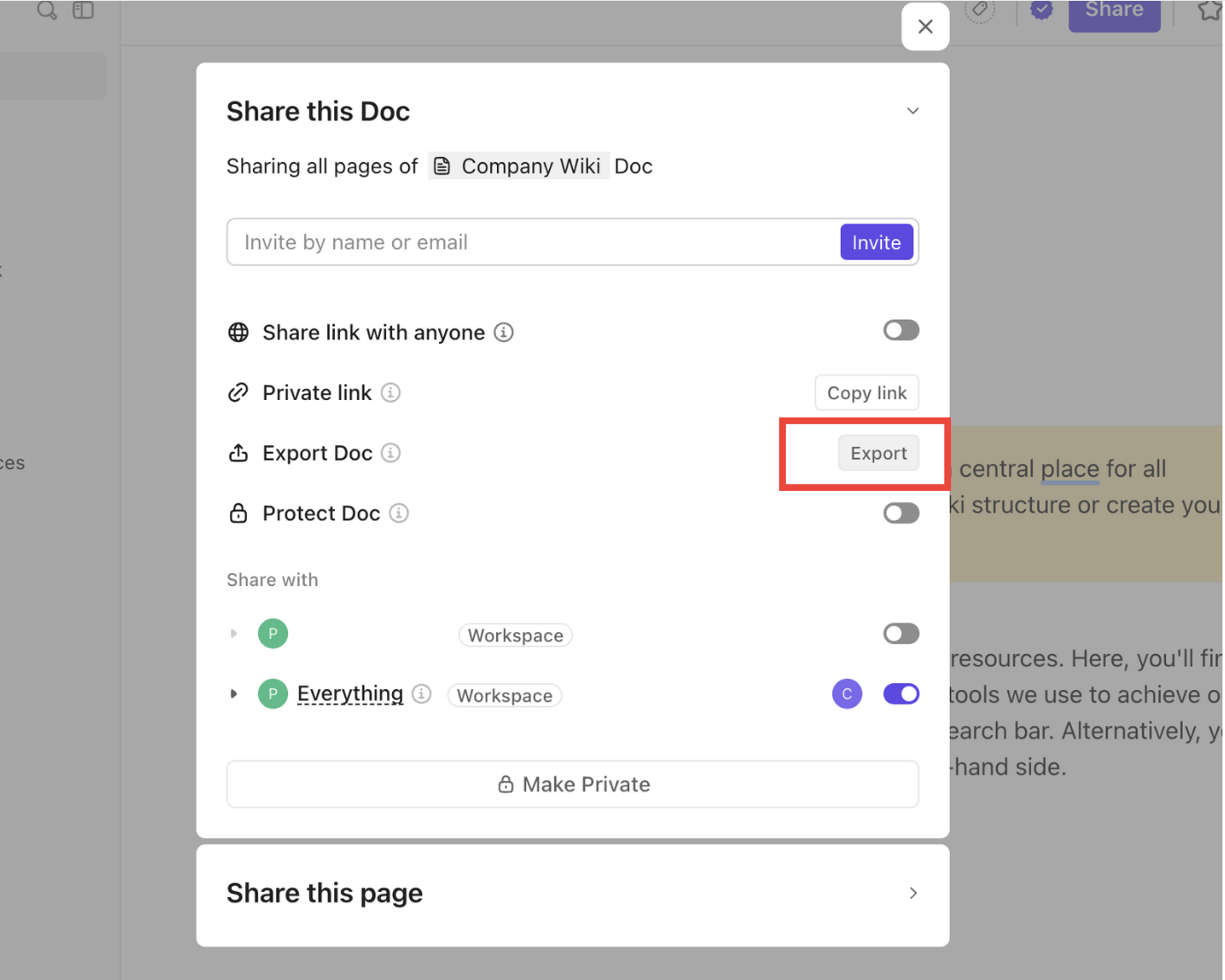 Export from the pop-up menu: How to Save Notes as PDF