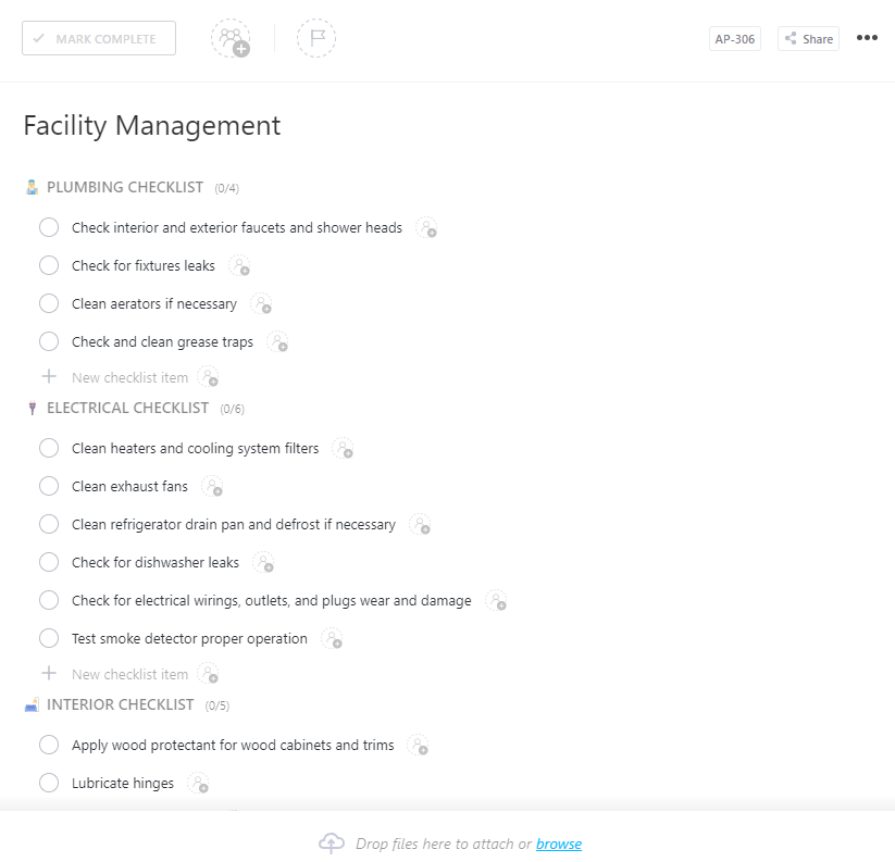 Track maintenance tasks, monitor equipment health, and manage facility operations with the ClickUp Facility Management Template