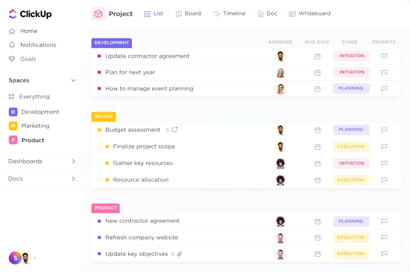 ClickUp Resource Management