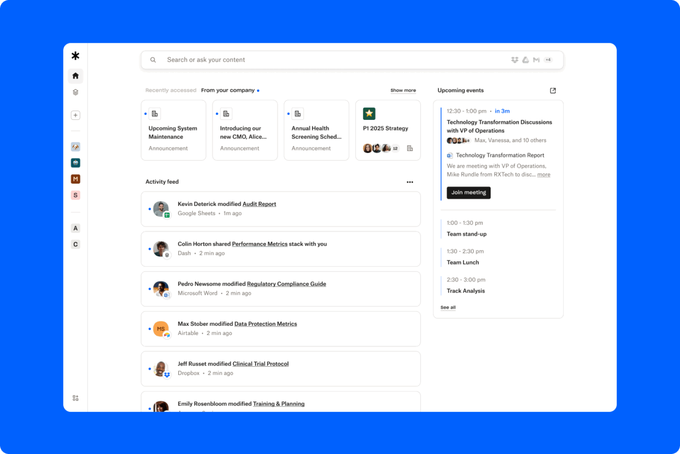 Dropbox: Organizational tools with file sharing