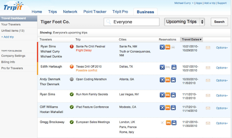 TripIt: Share documents with multiple people for improved travel planning