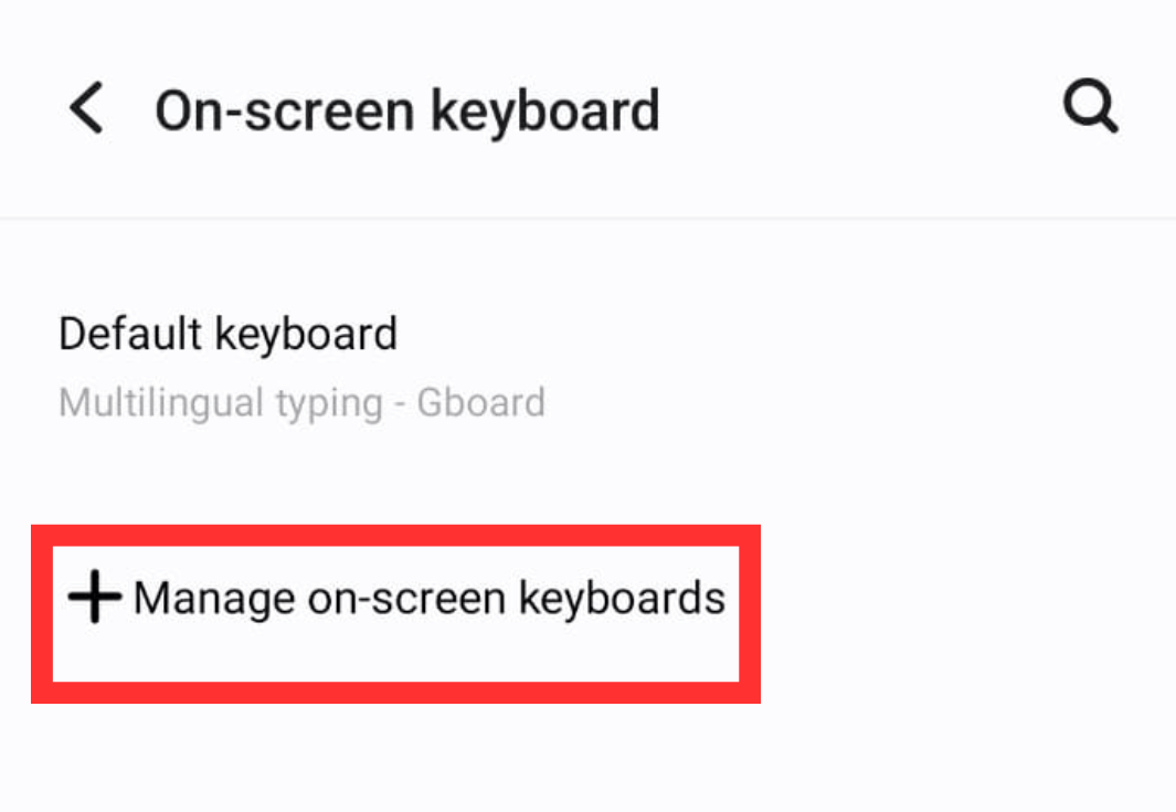 Keyboard on Android