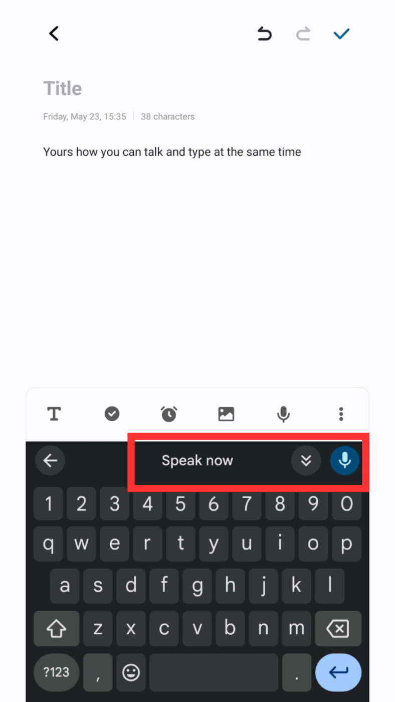 Keyboard and Microphone in Android