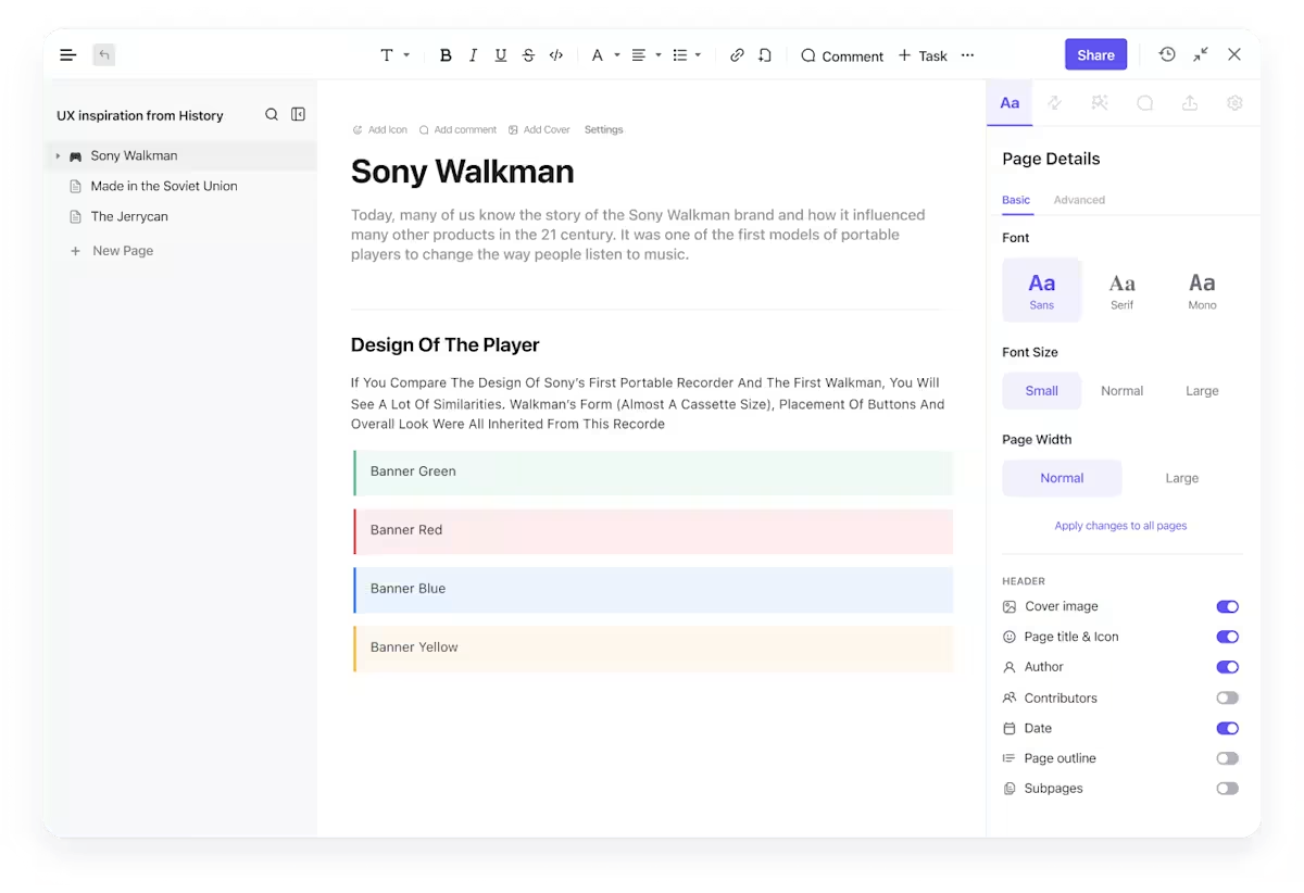ClickUp Docs
