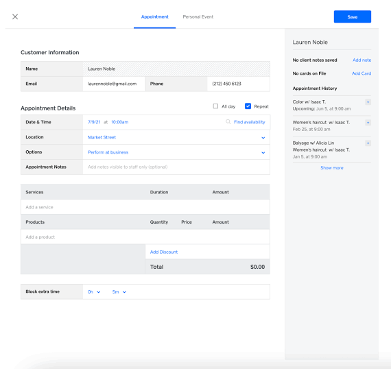Square Appointments: Best new scheduling tool for service based businesses offering POS and calendar sync
