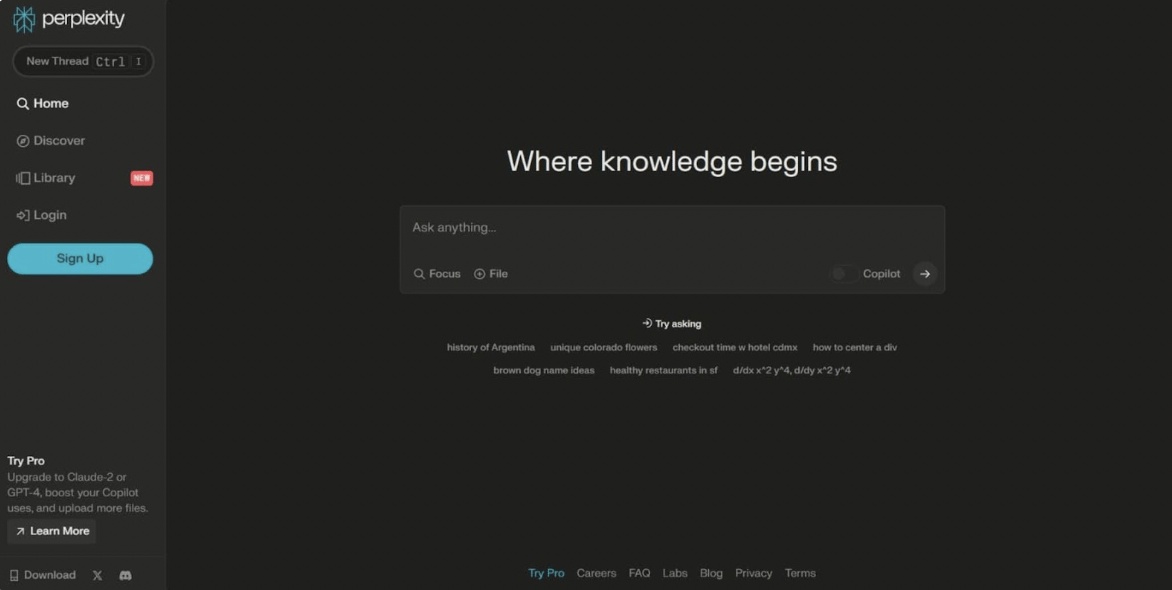 Perplexity AI: anthropic alternatives