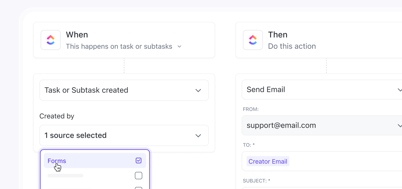 ClickUp Automation: Create automations to monitor your brand's online reputation