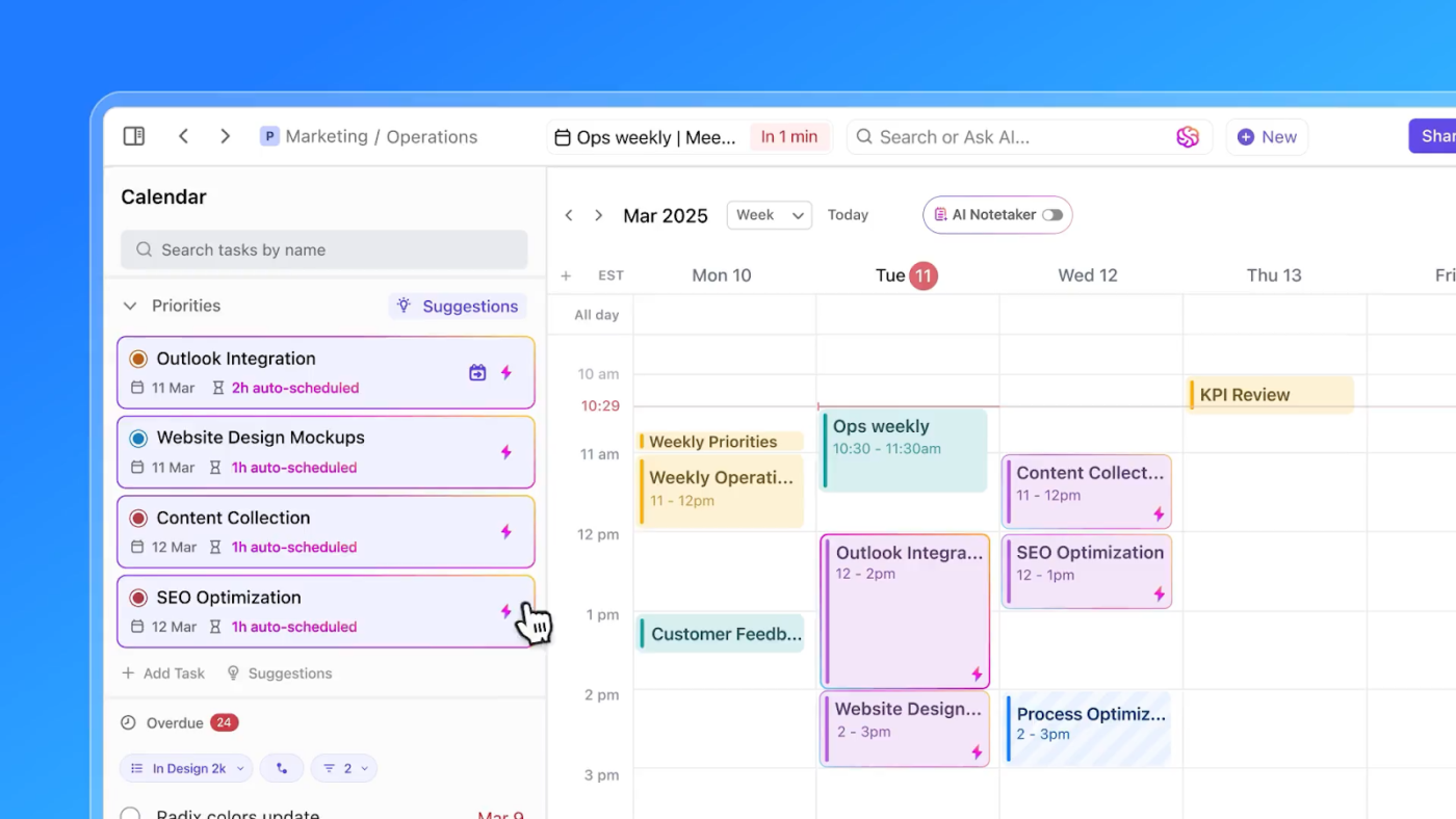 ClickUp Calendar