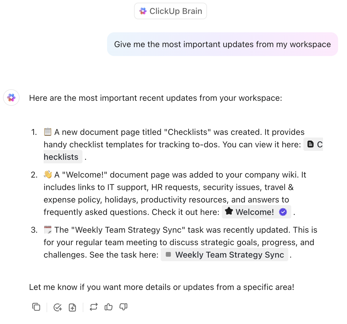 ClickUp Brain